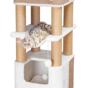 TRIXIE Kratzbaum XXL Lucano 110cm weiß/taupe Echt